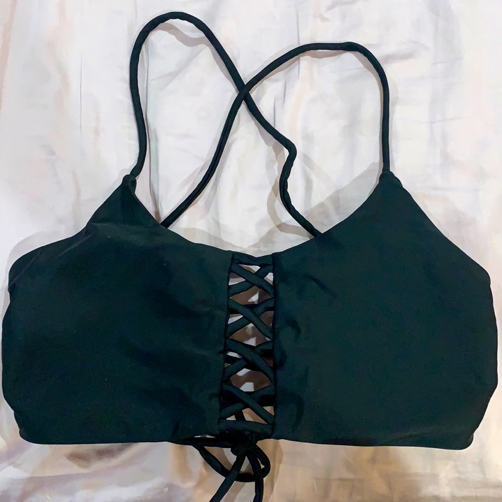 Express swim : lace tied in back : NWOT
